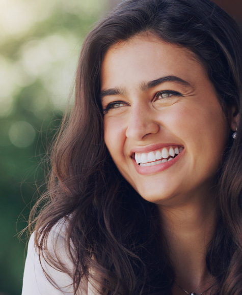 Woman smiling