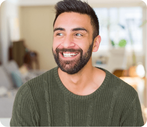 Confident smiley men image